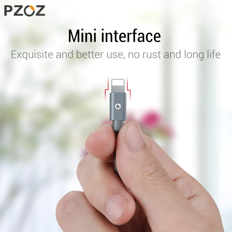 PZOZ Usb Cable for Iphone Cable 14 13 12 11 Pro Max Xs Xr X SE 8 7 6S plus Ipad Air Mini Fast Charging Cable for Iphone Charger